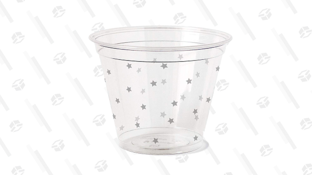 These festive star-spangled cups are BPA-free and completely plant-based—which means they’re also compostable. Plus, tiny silver stars are a pattern that works for any celebration, no matter the season.